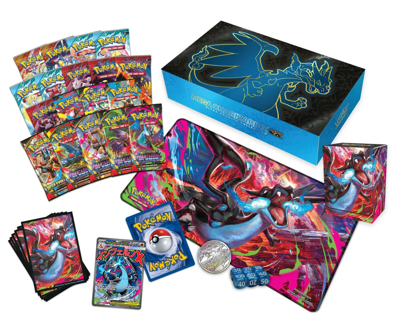 Mega Charizard Ex Ultra Premium Collection Box Phantasmal Flames